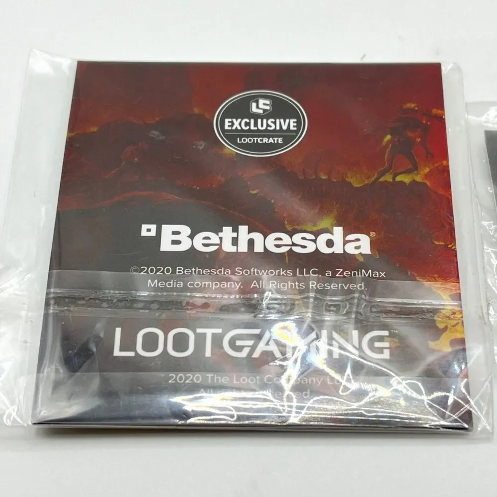 Lootcrate Gaming Fright Pin Lot Doom UAC Patch Power Ranger Ninja Turtle Key